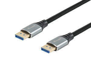 Cable EQUIP DP 2.1 M/M 16K 1m Negro/Plata