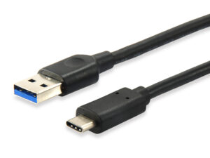 Cable EQUIP USB-A/M a USB-C/M 0.5m Negro