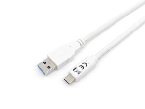 Cable EQUIP USB-A/M a USB-C/M 1m Blanco