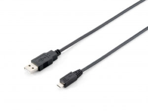 Cable EQUIP USB-A/M a mUSB-B/M 1m Negro