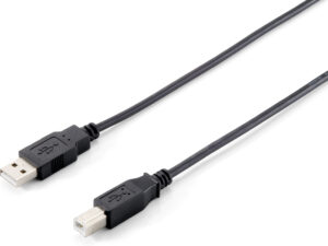 Cable EQUIP USB-A/M a USB-B/M 3m Negro