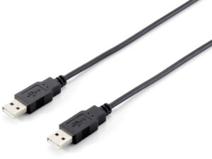 Cable EQUIP USB-A/M a USB-A/M 1.8m Negro