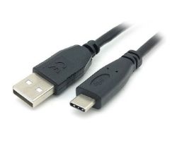 Cable EQUIP USB-A/M a USB-C/M 3m Negro