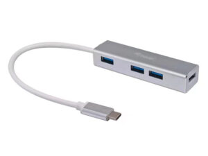 Hub EQUIP USB-C 3.0 a 4xUSB-A 3.0 Plata