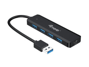 Hub EQUIP Life A USB-C3.0 a 4xUSB-A3.0 Negro