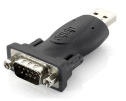 Adaptador EQUIP USB 2.0/M a RS232/M Negro