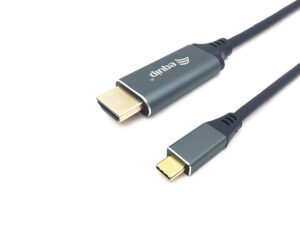 Cable EQUIP USB-C/M a HDMI A/M 3m Gris/Negro