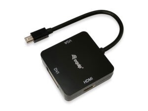Cable EQUIP Mini DP/M a HDMI/DVI/VGA/H Negro