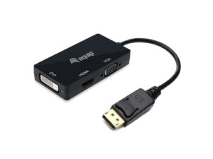Cable EQUIP DP/M a VGA/HDMI/DVI/H 24cm Negro