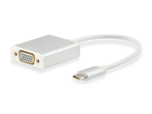 Cable EQUIP USB-C/M a VGA HD15/H 15cm Blanco