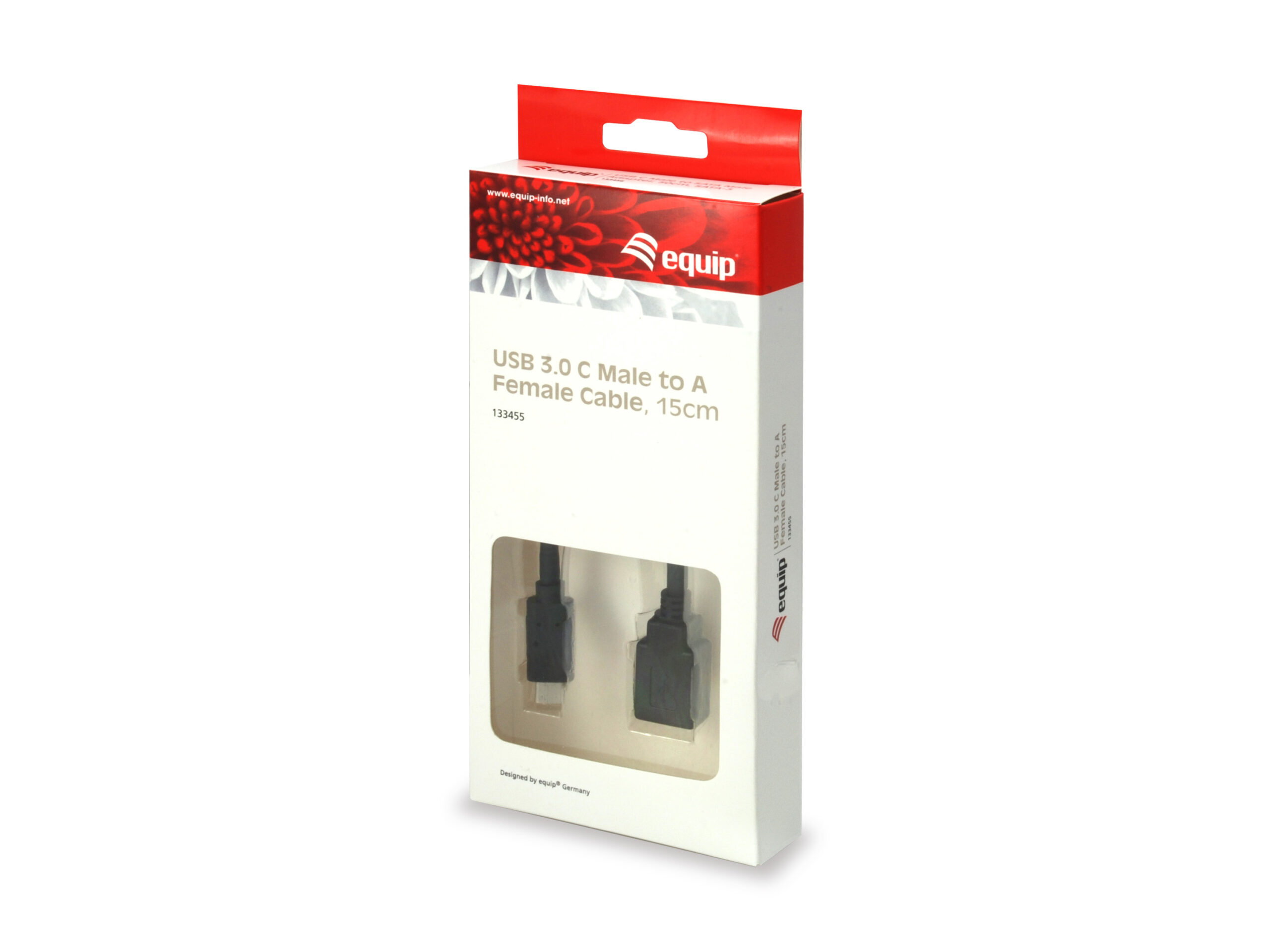 Cable EQUIP USB-A/H a USB-C/M 0.15m Negro Cable EQUIP USB-A/H a USB-C/M 0.15m Negro