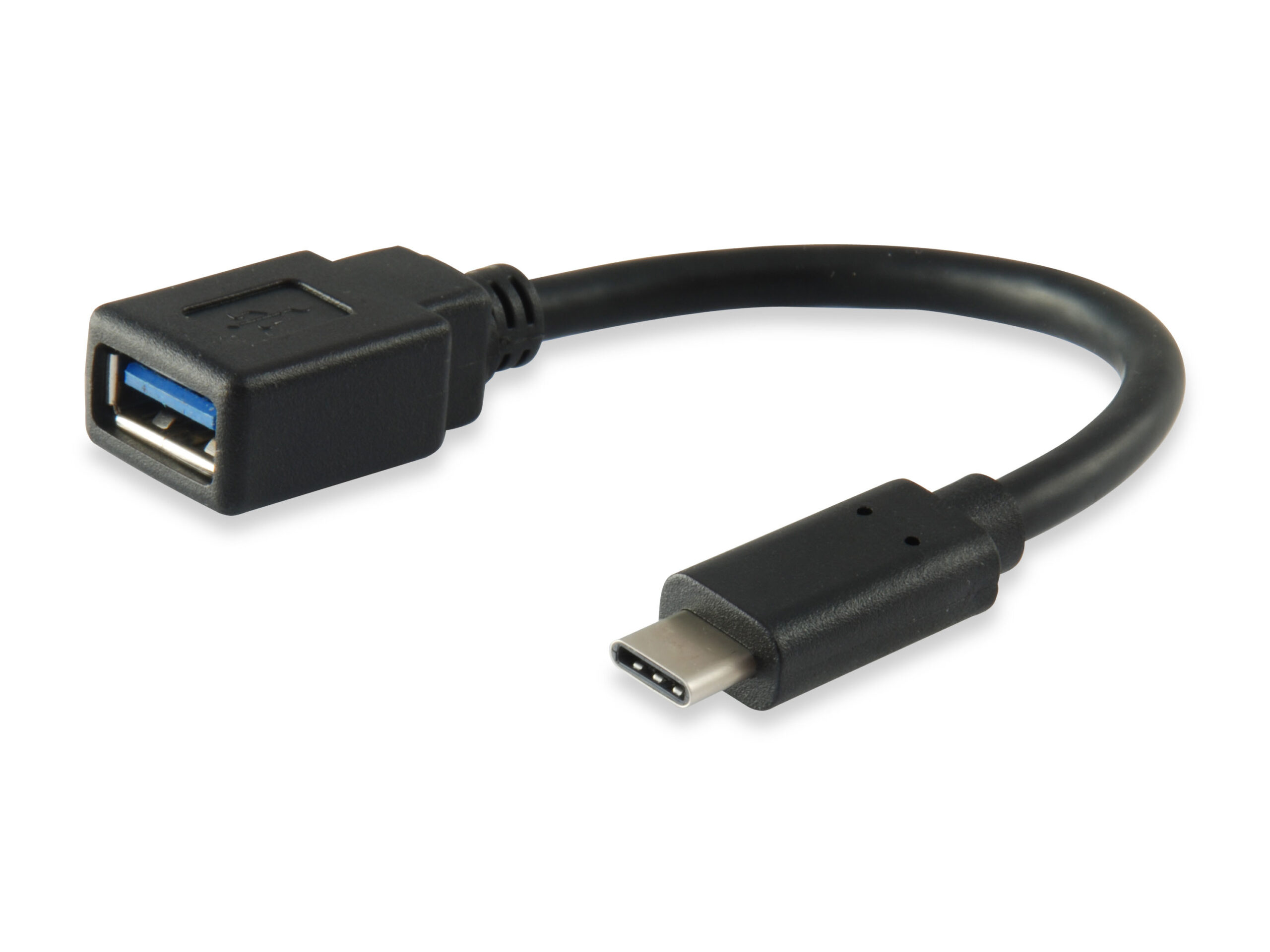 Cable EQUIP USB-A/H a USB-C/M 0.15m Negro Cable EQUIP USB-A/H a USB-C/M 0.15m Negro