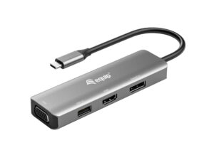 Adaptador EQUIP USB-C a USB-A/HDMI/DP/VGA