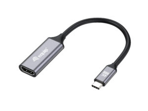 Cable EQUIP USB-C/M a HDMI/H 15cm Negro/Gris