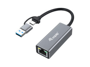 Adaptador EQUIP USB-C a RJ45 2.5 GbE Gris