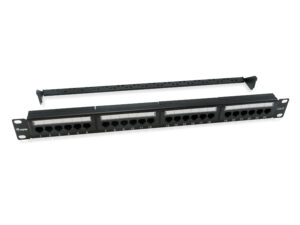 Patch Panel EQUIP 24p Cat.6 1U Negro