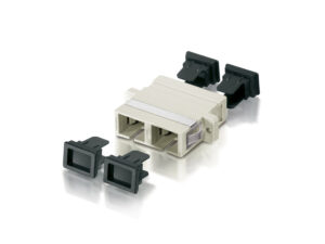 Adaptador Fibra Óptica EQUIP Dúplex Beige