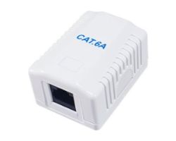 Roseta EQUIP 1xRJ45 Cat.6a Hembra Blanco
