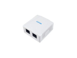 Roseta EQUIP 2xRJ45 Cat.6a Hembra Blanco