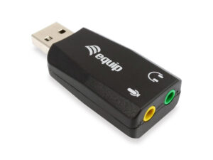 Tarjeta de Sonido EQUIP Life USB 3.5mm Negro