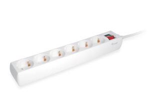 Regleta EQUIP 6xSchuko Interruptor Blanca