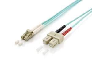 Fibra Óptica EQUIP SC/M a SC/M 10m Turquesa