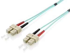 Fibra Óptica EQUIP SC/M a SC/M 10m Turquesa