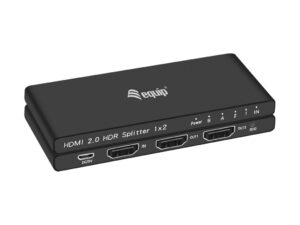 Splitter EQUIP 4K 1xHDMI In 2xHDMI Out Negro
