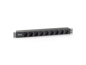 Regleta EQUIP 9 Tomas Rack 19" 1U Negra