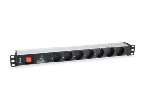 Regleta EQUIP 7xSchuko Interruptor Rack 1U