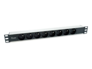 Regleta EQUIP 8xSchuko 1.8m Rack 1U Negra