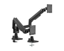 Soporte Mesa EQUIP 2Brazos 17"-35" Negro