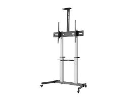 Soporte Suelo EQUIP con Ruedas 60"-100" Plata EQ650631)