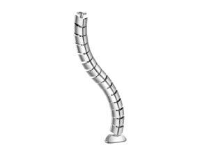 Organizador de Cables EQUIP Doble Canal Plata