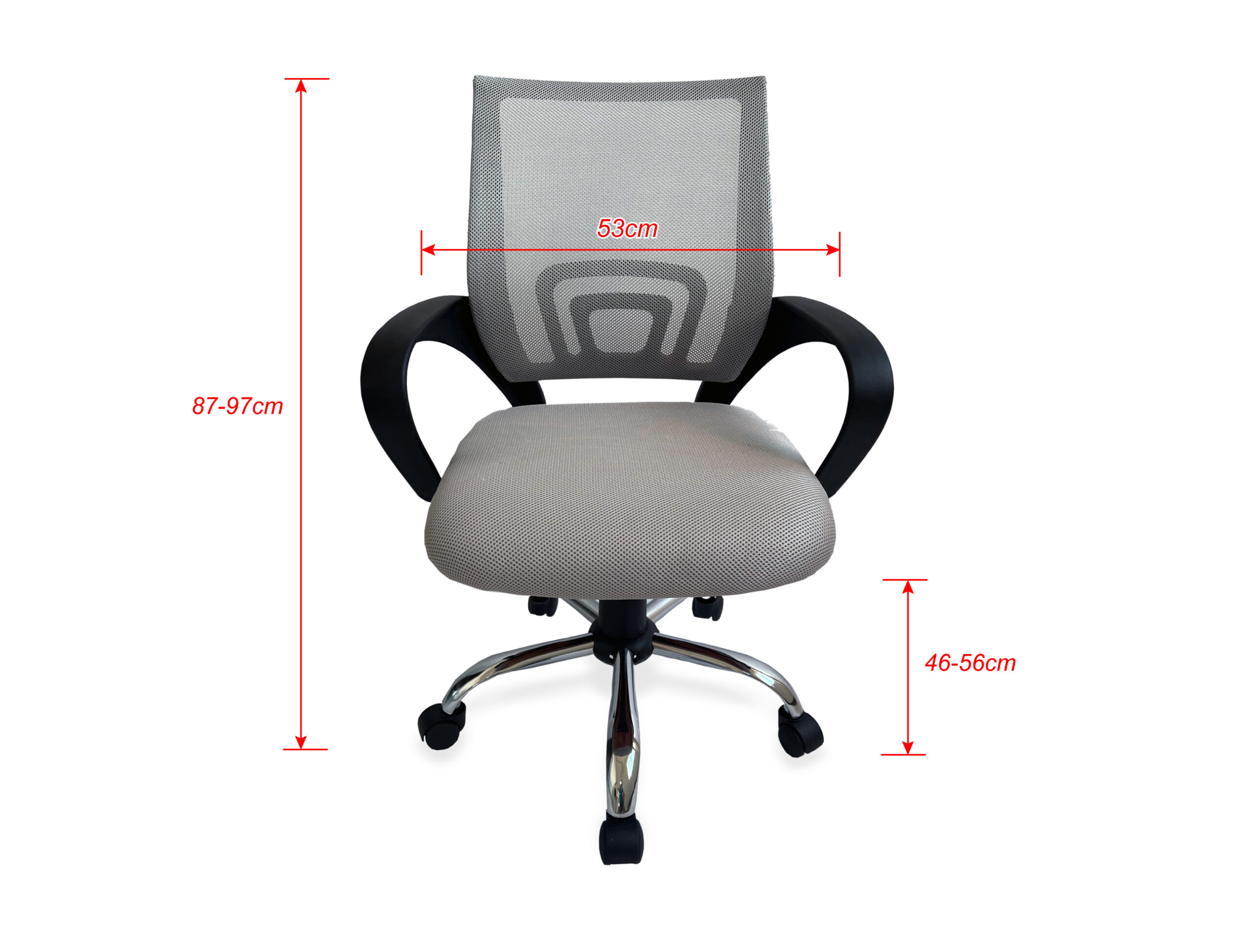 Silla de Oficina EQUIP Malla Gris Clara Silla de Oficina EQUIP Malla Gris Clara