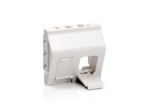 Roseta EQUIP para 2 Conectores Blanco