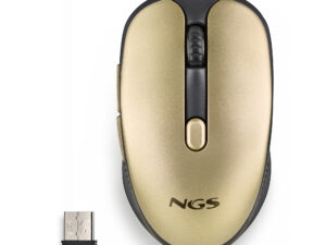 Ratón NGS Óptico RF 2.4GHz 1600dpi Dorado