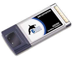 T. Red PCMCIA ECOM Wireless 125Mbps MIMO