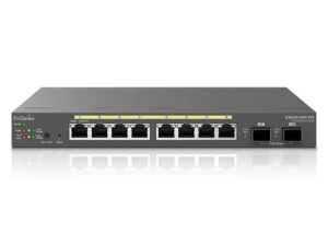 Switch EnGenius 8xRJ45 GbE 2xSFP PoE