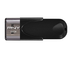Pendrive PNY 64Gb USB-A 2.0 Negro