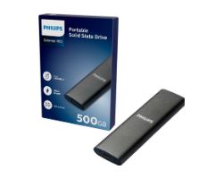 SSD Philips Slim 500Gb SATA USB-C 3.0 Gris