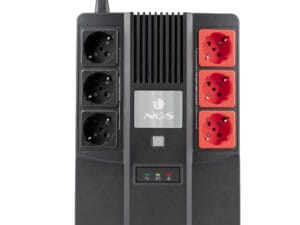 S.A.I. NGS 600VA 350W 6xSchuko Negra