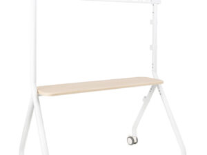Soporte de Suelo TOOQ 49"-80" Blanco/Haya