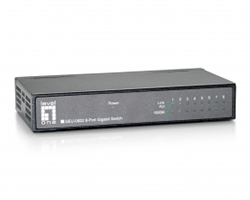 Switch LevelOne 8xRJ45 GbE Negro