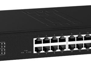 Switch LevelOne 24xRJ45 GbE Rack 1U Negro