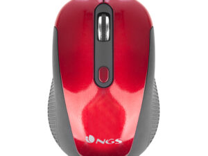 Ratón NGS Óptico Wireless RF 1600dpi Rojo