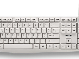 Teclado NGS QWERTY USB-A Blanco