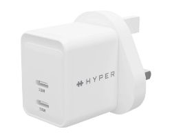 Cargador TARGUS HyperJuice 2xUSB-C 35W Blanco