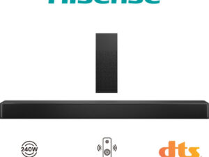Barra de Sonido Hisense 2.1 240W BT HDMI Negra