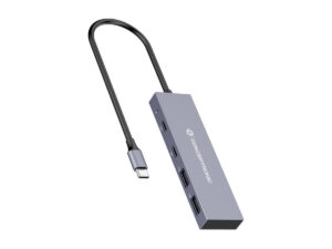Hub CONCEPTRONIC USB-C a 4xUSB-A/C Gris